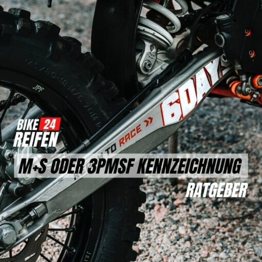 Was sind Motorradreifen mit M+S oder 3PMSF Kennzeichnung - Bikereifen24.de