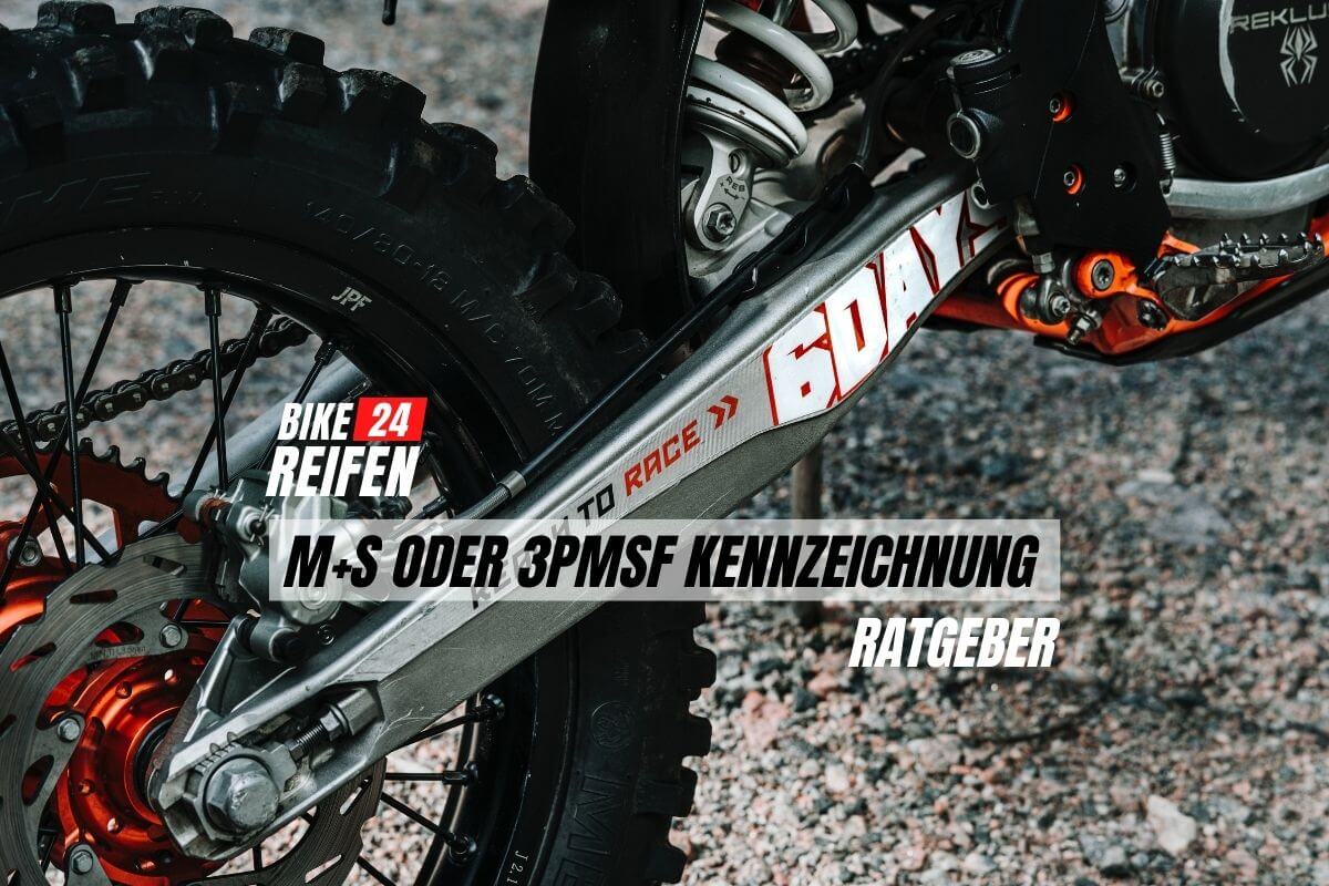 Was sind Motorradreifen mit M+S oder 3PMSF Kennzeichnung - Bikereifen24.de