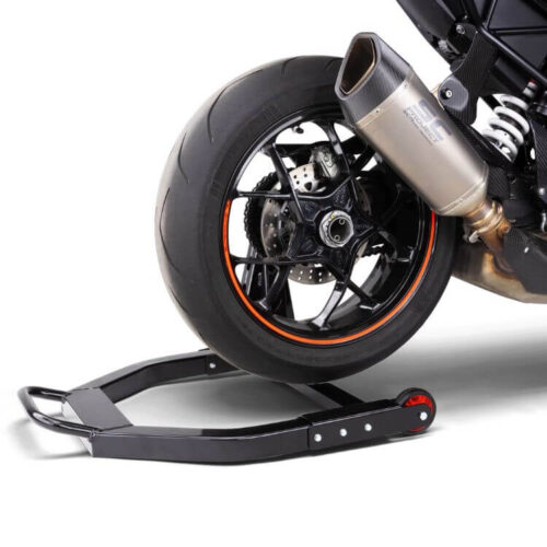 Motorrad Hinterradständer Einarmschwinge 25,8 - 21,7mm Pin für Ducati Aufbockbeispiel
