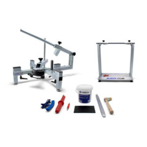 MAX2H Reifenmontiergeraet EVO2 + Wuchtbock + Starterpaket (Klebegewichte Schwarz) max2h.com