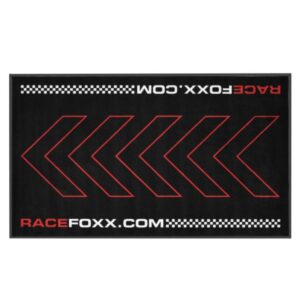 Racefoxx Motorradteppich Schwarz Rot