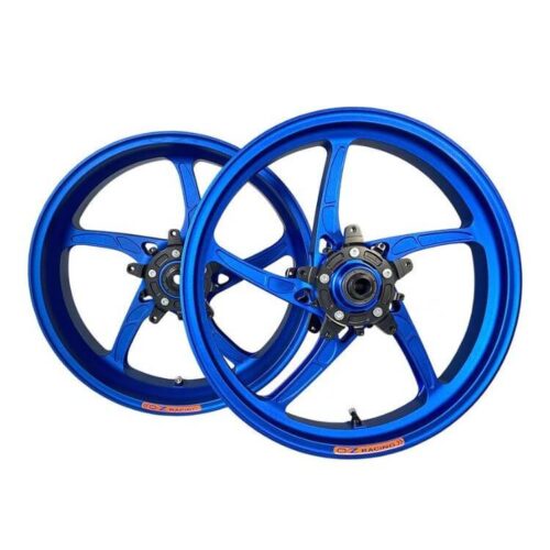 OZ Piega Umbausatz 17_ Aluminium Schmiedefelgen Yamaha Tenere 700 ab 2019 blau matt