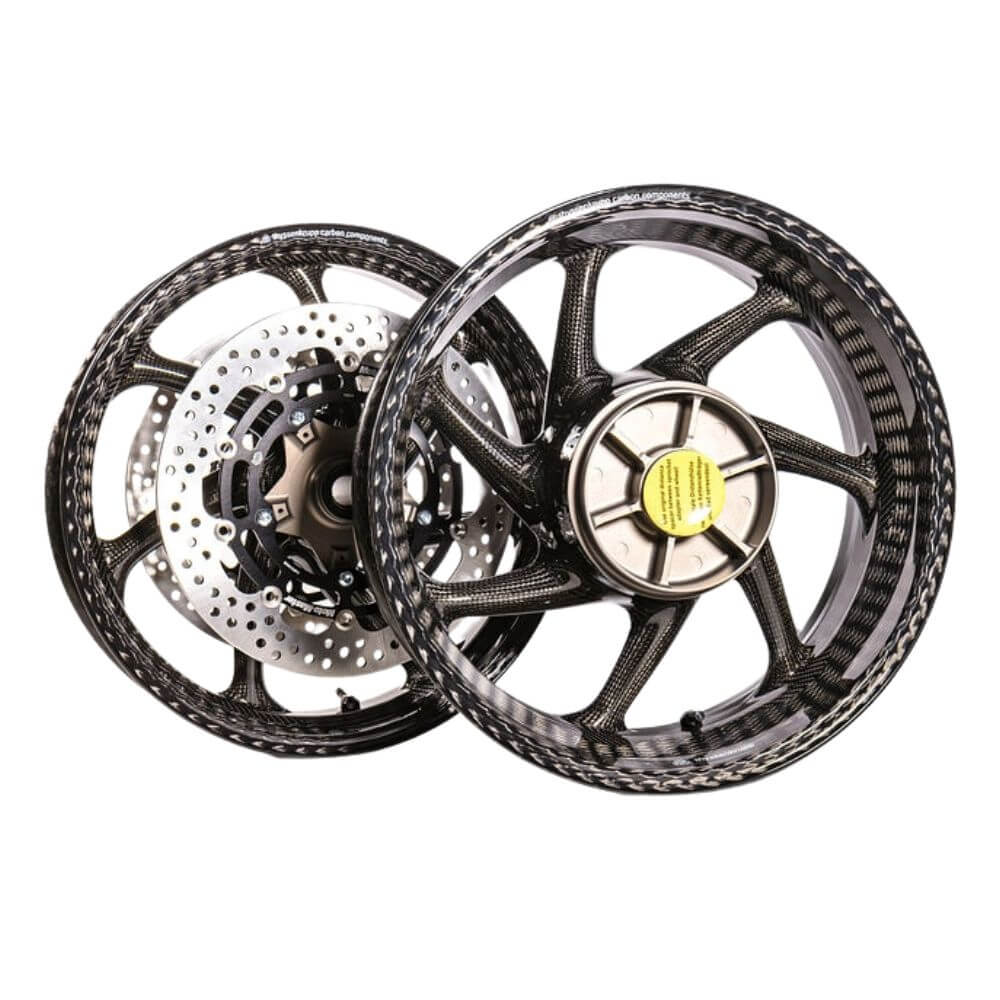 Motorradreifen Onlineshop Bikereifen24.de thyssenkrupp Carbon Felgensatz glaenzend Style 1 Kawasaki Ninja ZX-10RR, R SE guenstig kaufen bei Bikereifen24