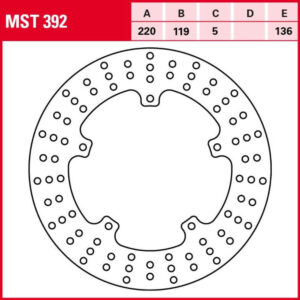 TRW Bremsscheibe Allround starr MST392 guenstig kaufen bei Bikereifen24